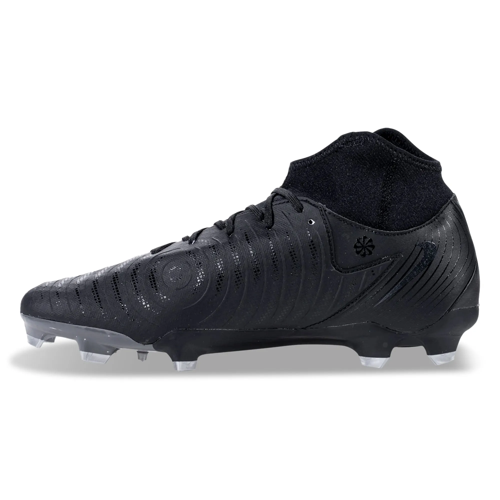 Nike Phantom Luna II Academy FG/MG Soccer Cleats (Black/Black) Reaction Time Running support