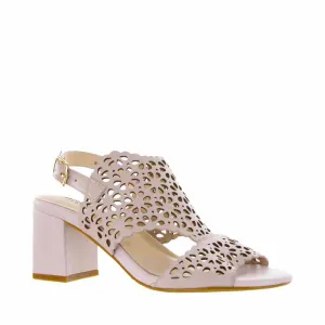 BRESLEY SWEEPER BLUSH Black Leather Stilettos
