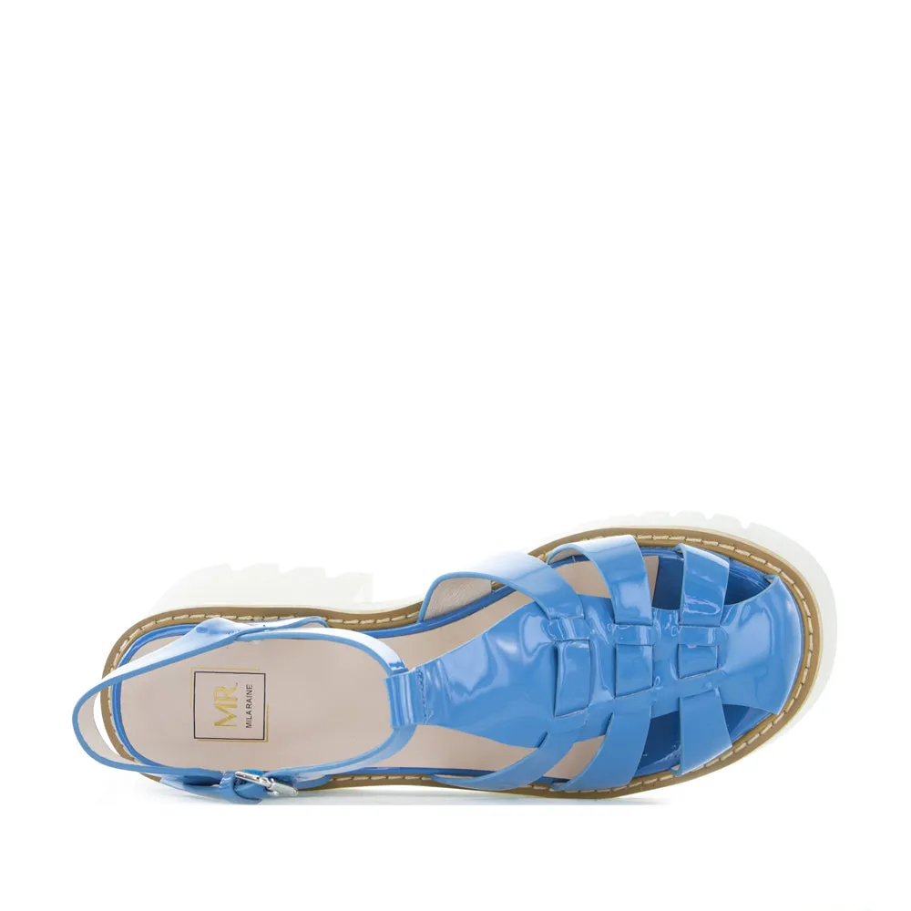 Strappy Sandals MILA RAINE FUSE BLUE PATENT