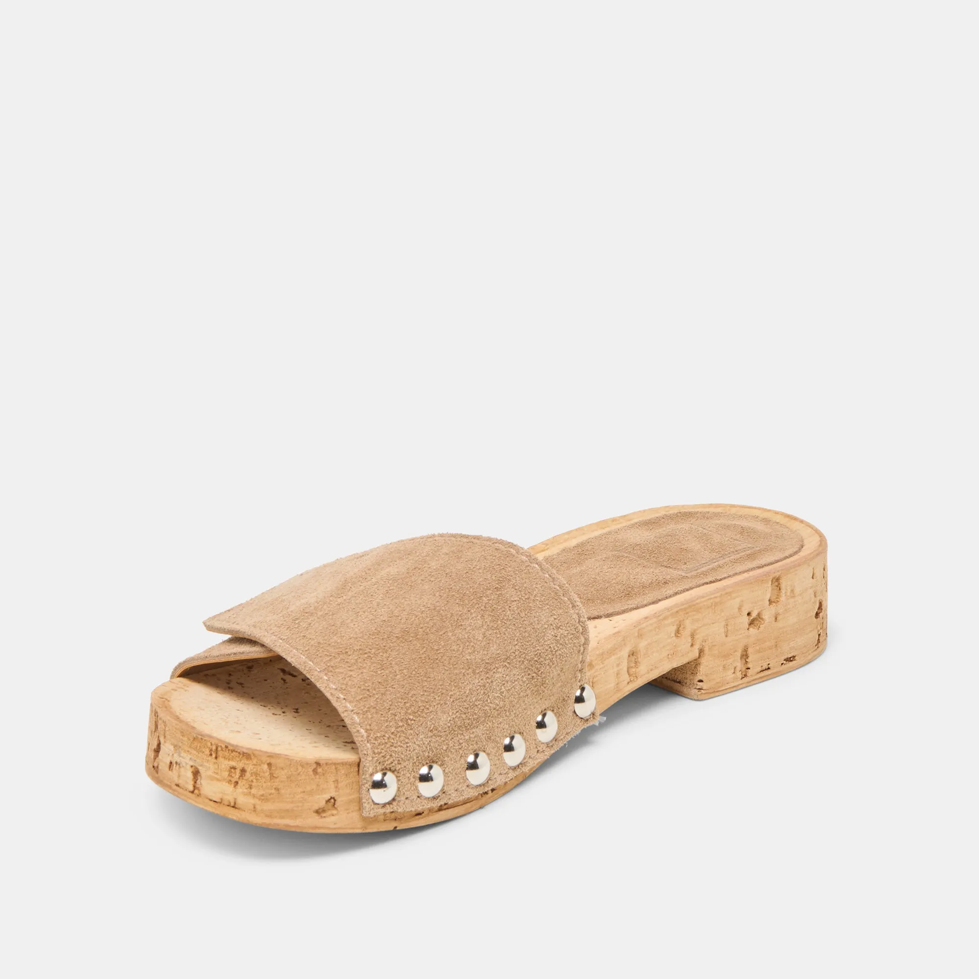 Sexy Platform Heels SANDY SANDALS TAUPE SUEDE