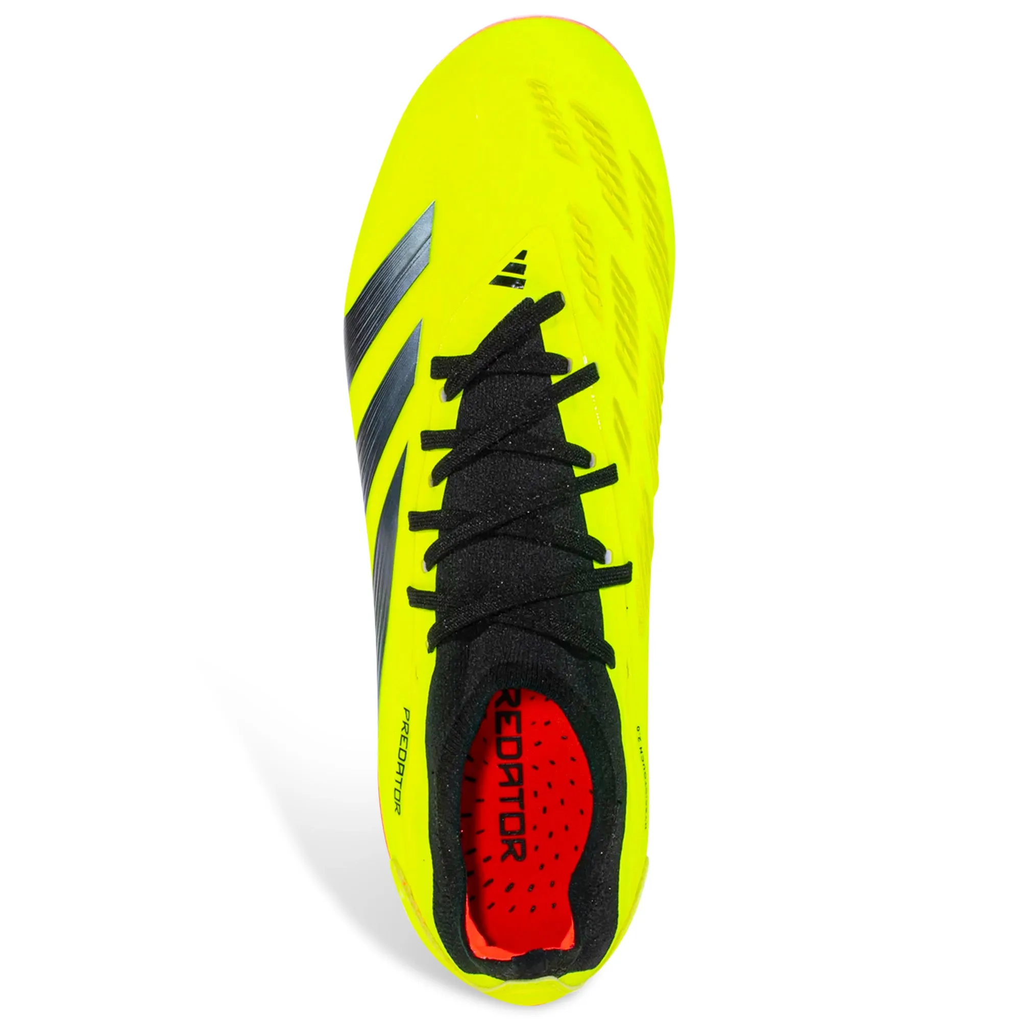 adidas Predator Pro FG Soccer Cleats (Solar Yellow/Black/Solar Red) Run Ready