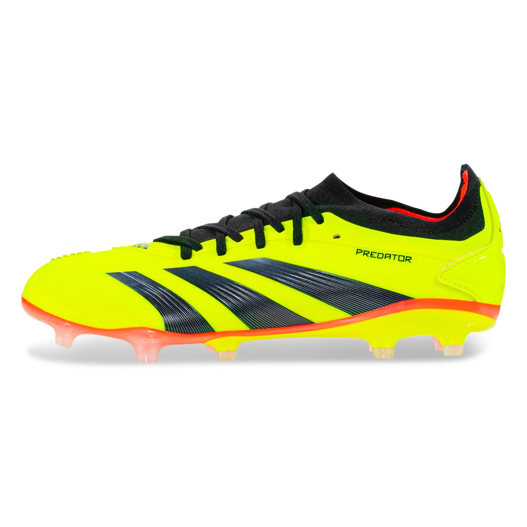 adidas Predator Pro FG Soccer Cleats (Solar Yellow/Black/Solar Red) Rapid Control Grip Texture
