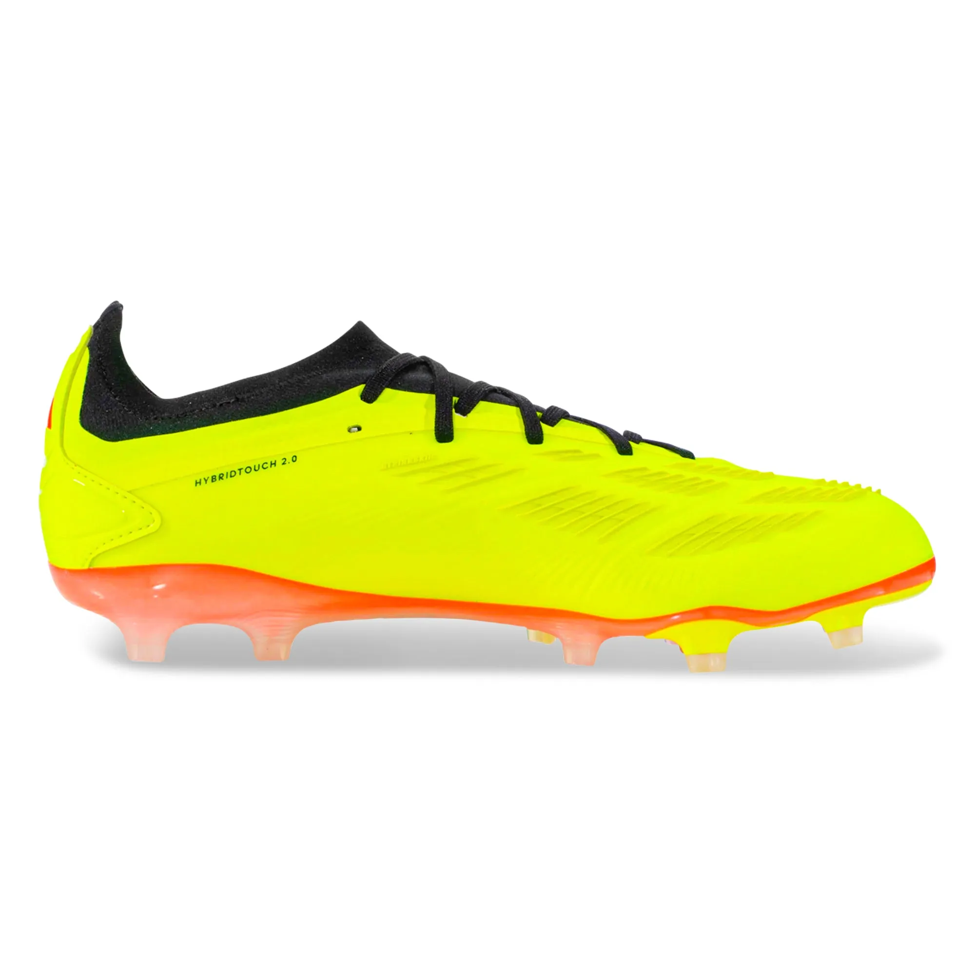 adidas Predator Pro FG Soccer Cleats (Solar Yellow/Black/Solar Red) Speed Lock