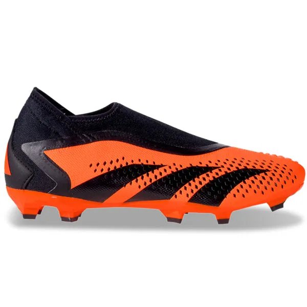 adidas Predator Accuracy.3 Laceless Firm Ground Soccer Cleats (Tea Solar Orange/Black) Pro Support