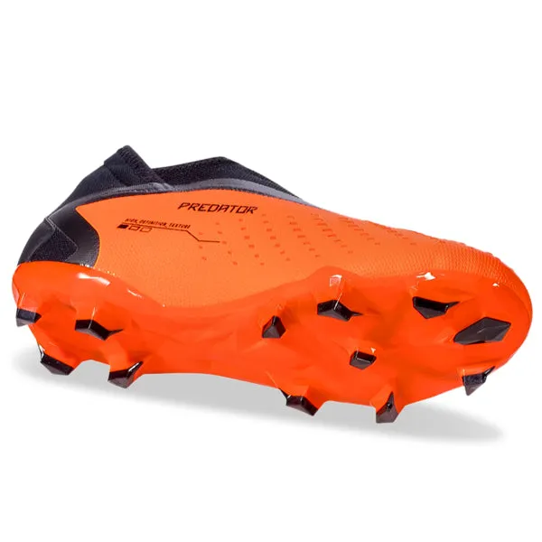 Impact Support Scoring Chance adidas Predator Accuracy.3 Laceless Firm Ground Soccer Cleats (Tea Solar Orange/Black)