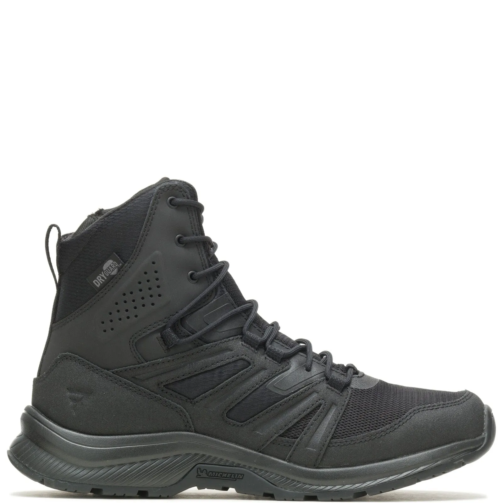 Bates Rallyforce Tall Zip E04170 Mens Black Leather Lace Up Tactical Boots Office Worker Music Fan