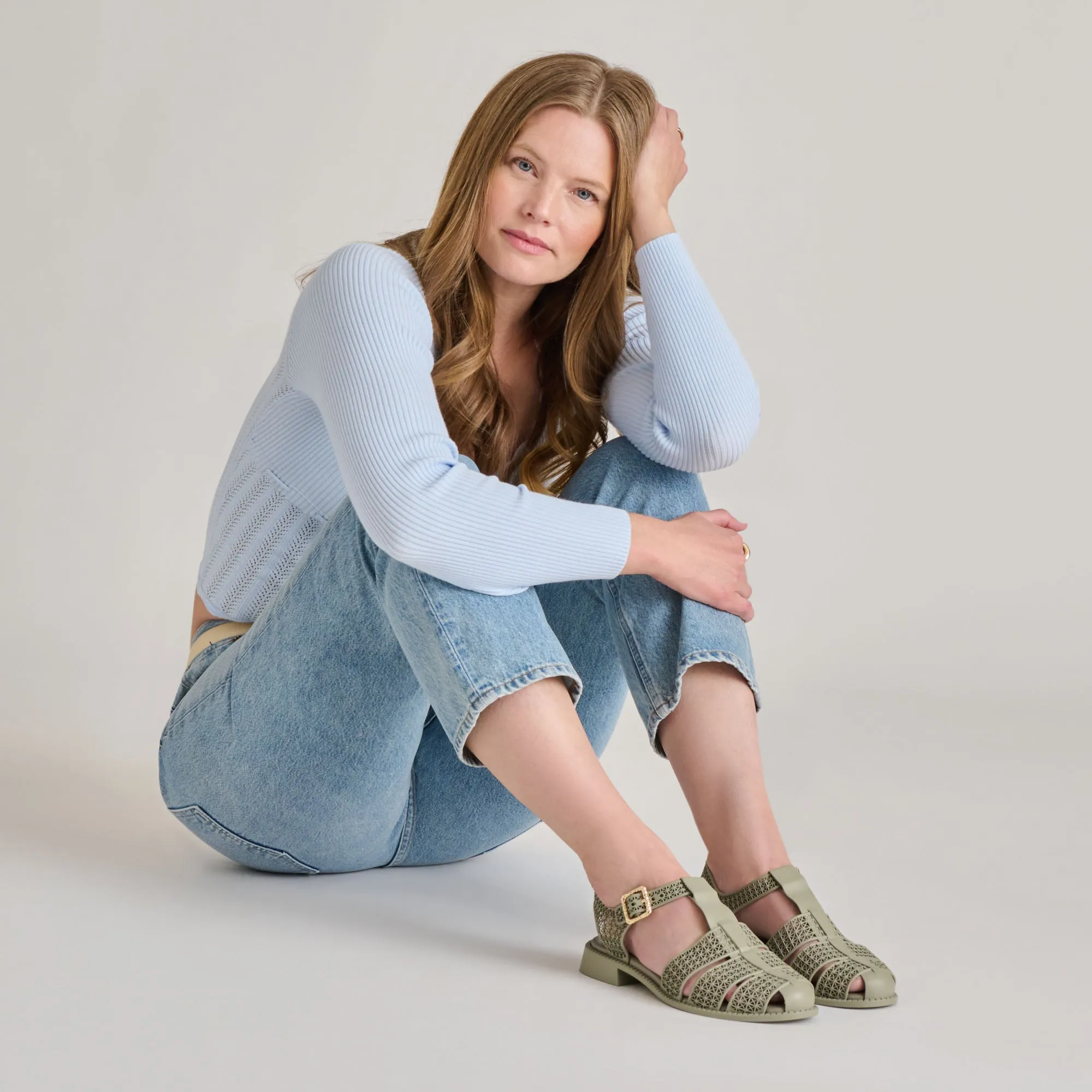 HOLIS 3D SANDALS LT SAGE Retro Vibe