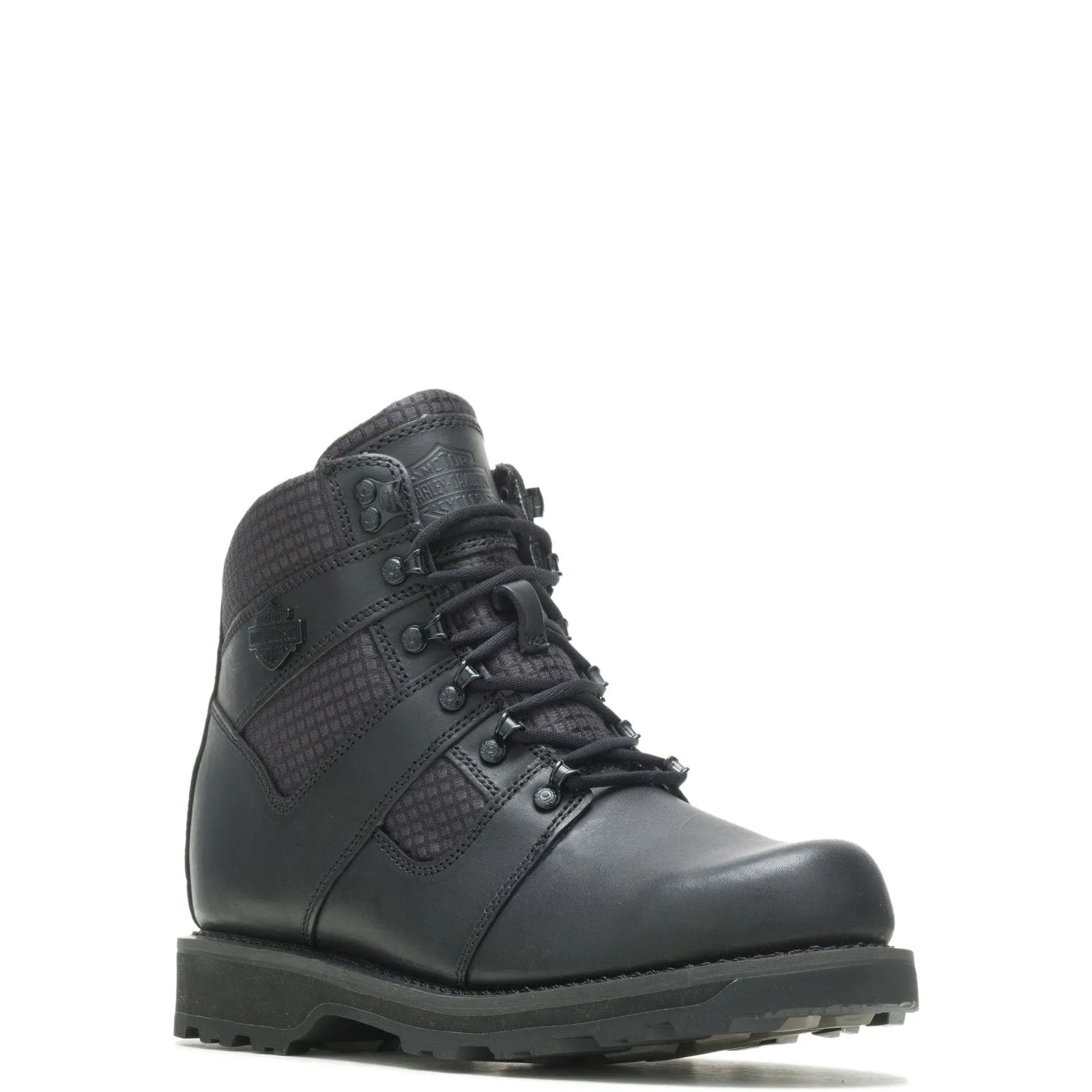 Harley-Davidson Lensfield 5" Lace D93770 Mens Black Motorcycle Boots Hard Trail Classic Touch