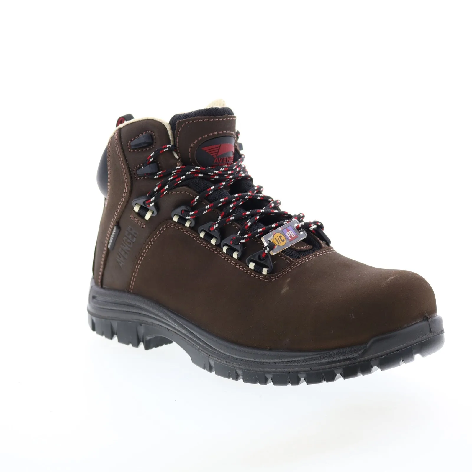 Travel Essential Avenger Breaker Composite Toe EH Waterproof Mens Brown Wide Work Boots