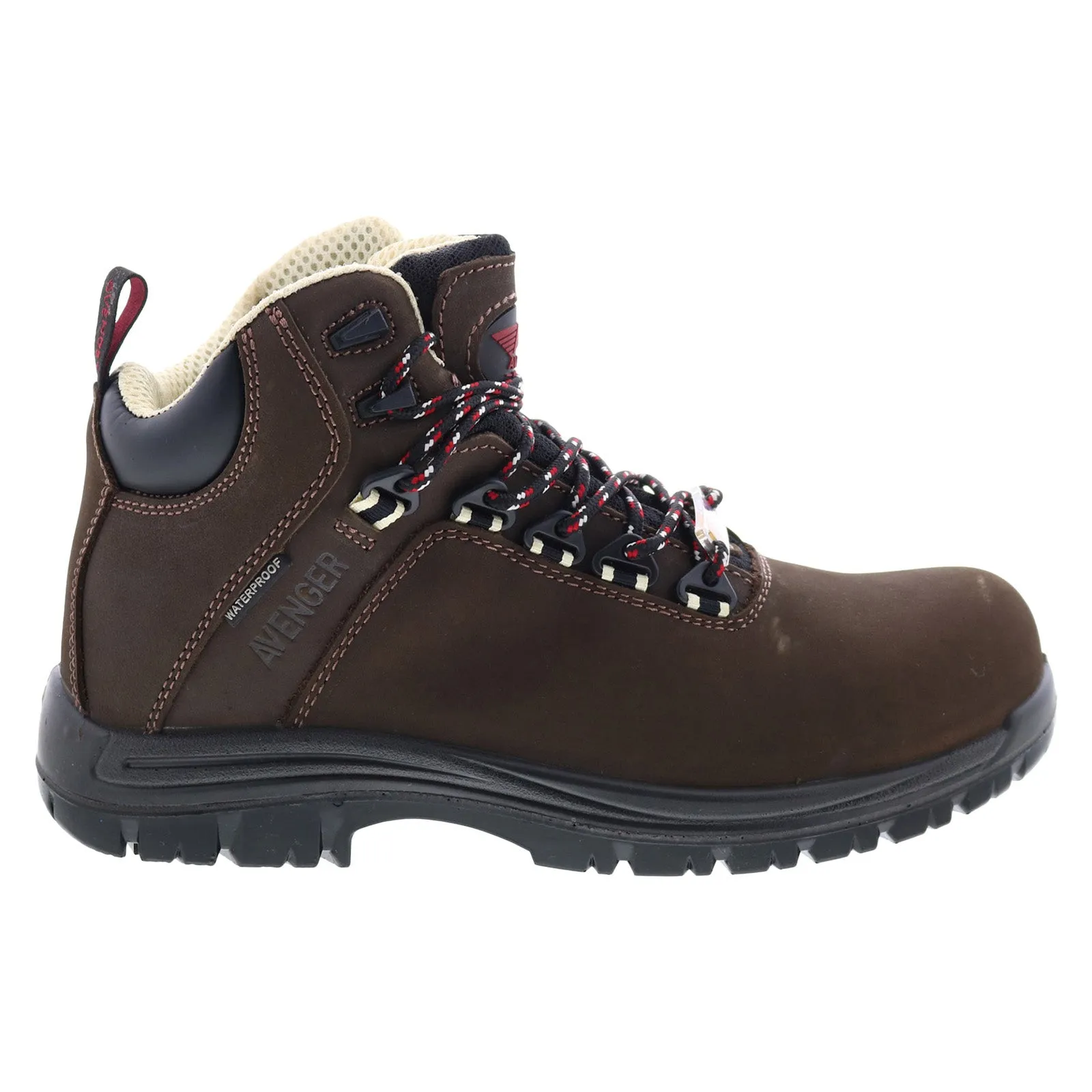 Avenger Breaker Composite Toe EH Waterproof Mens Brown Wide Work Boots Comfortable Sockliner