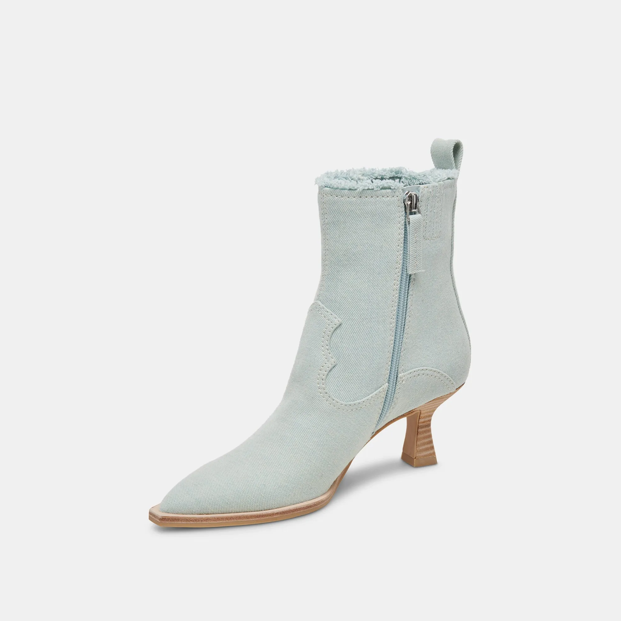 Ready Use Durable Construction AUSTIN BOOTS LIGHT BLUE DENIM