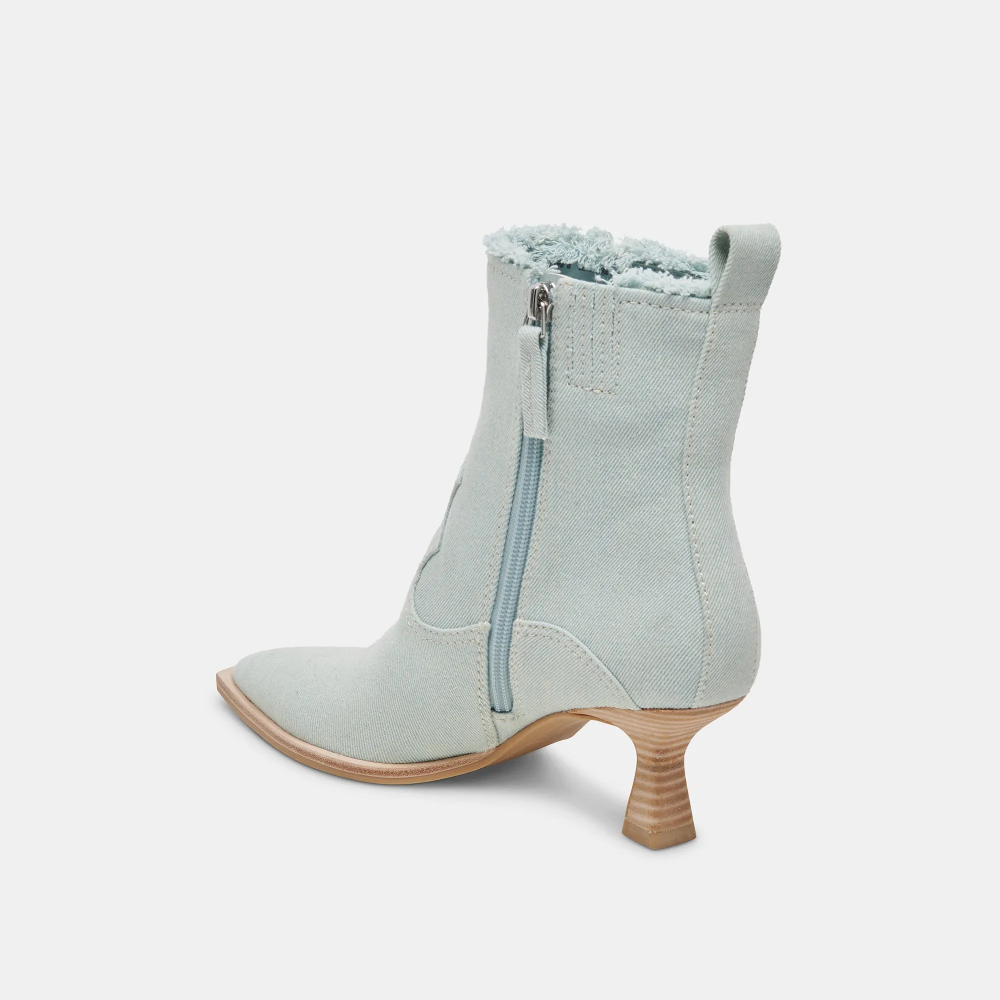 AUSTIN BOOTS LIGHT BLUE DENIM Neutral Colors