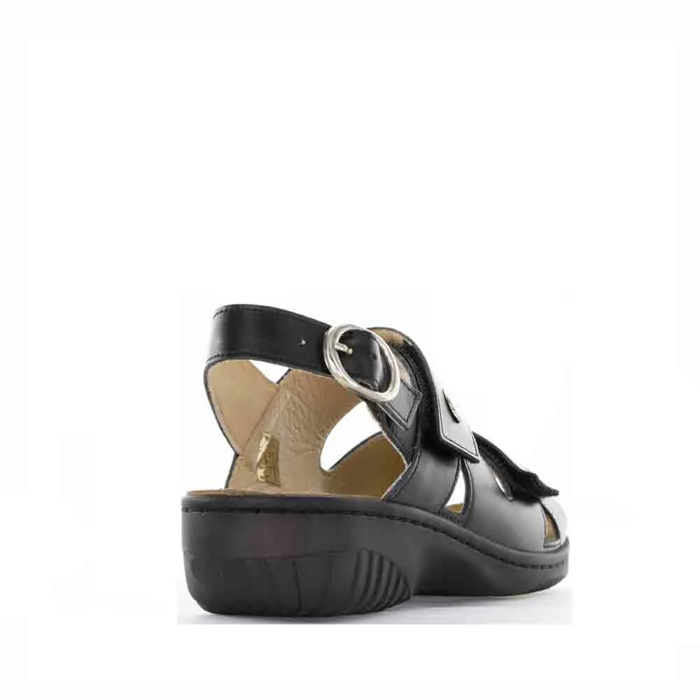 CABELLO RE391 BLACK Trendy Outdoor Shoes Seamless Look