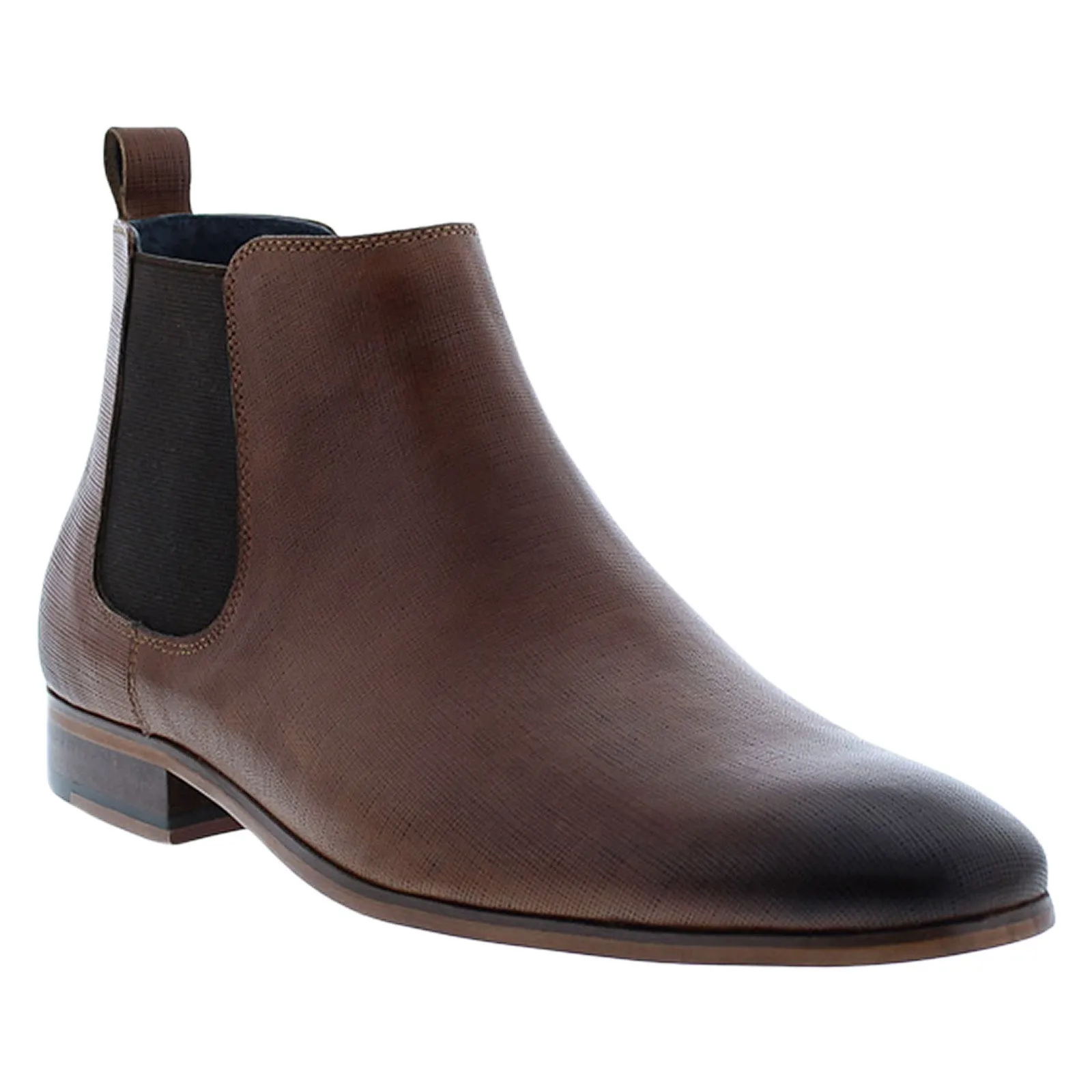 Quality Design English Laundry Kipp EL2461B Mens Brown Leather Slip On Chelsea Boots