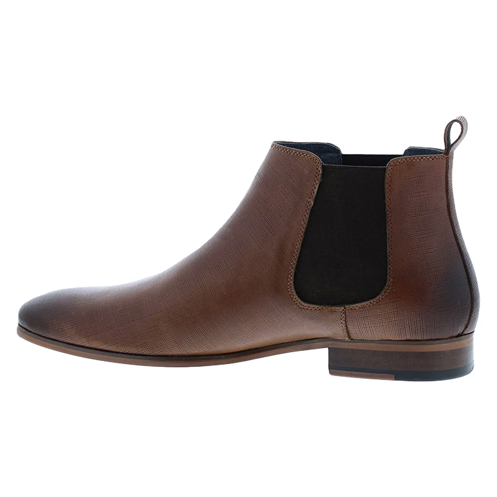Comfortable Walk English Laundry Kipp EL2461B Mens Brown Leather Slip On Chelsea Boots