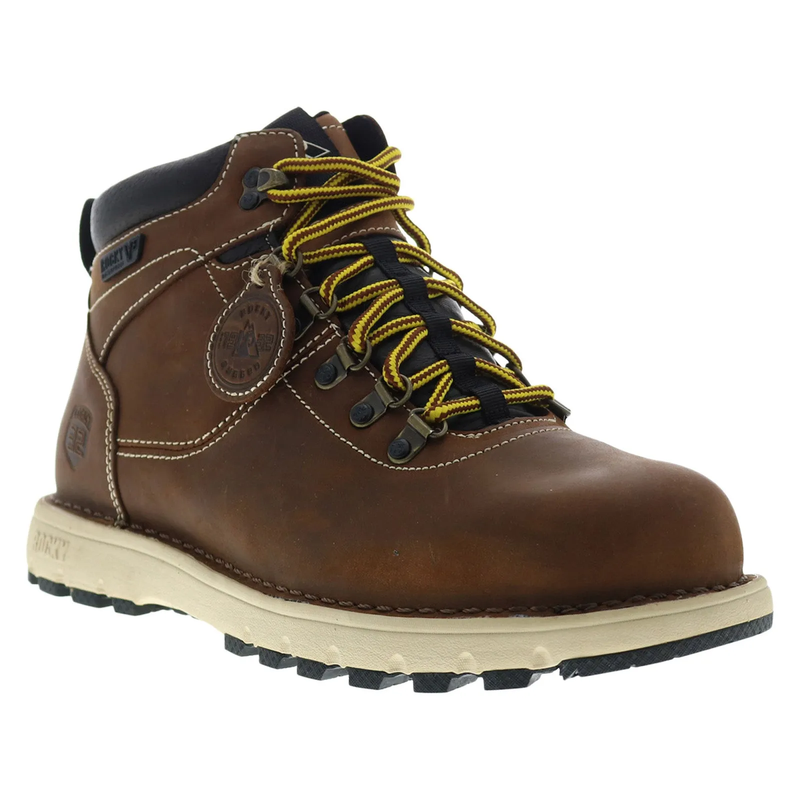 Rocky Legacy 32 Waterproof Work RKK0366 Mens Brown Wide Leather Work Boots Wear resistant