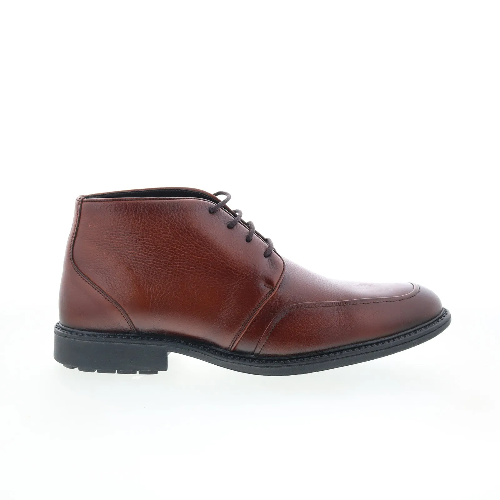 Studio Belvedere Renato Mens Brown Leather Lace Up Chukkas Boots Practical Use Lightweight Design