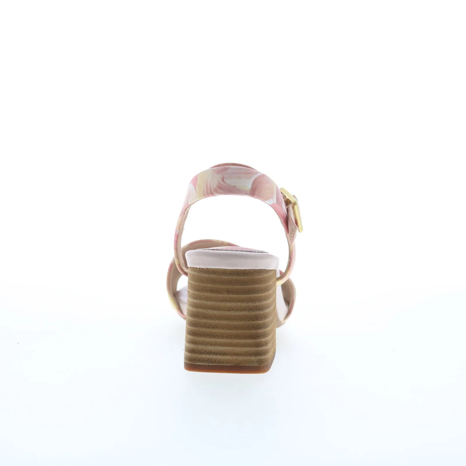 Bold Stilettos Retro Sandals Rockport Oh Joy! Farrah 2-Strap CJ2464 Womens Pink Leather Strap Heels Shoes