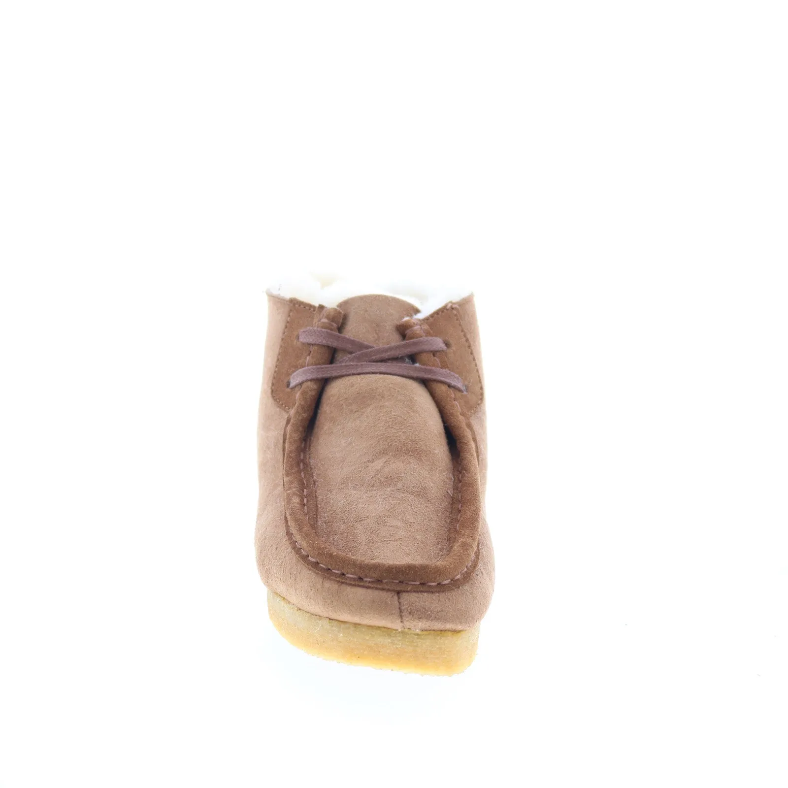 Extreme Grip Clarks Wallabee Boot 26162498 Womens Brown Suede Lace Up Chukkas Boots
