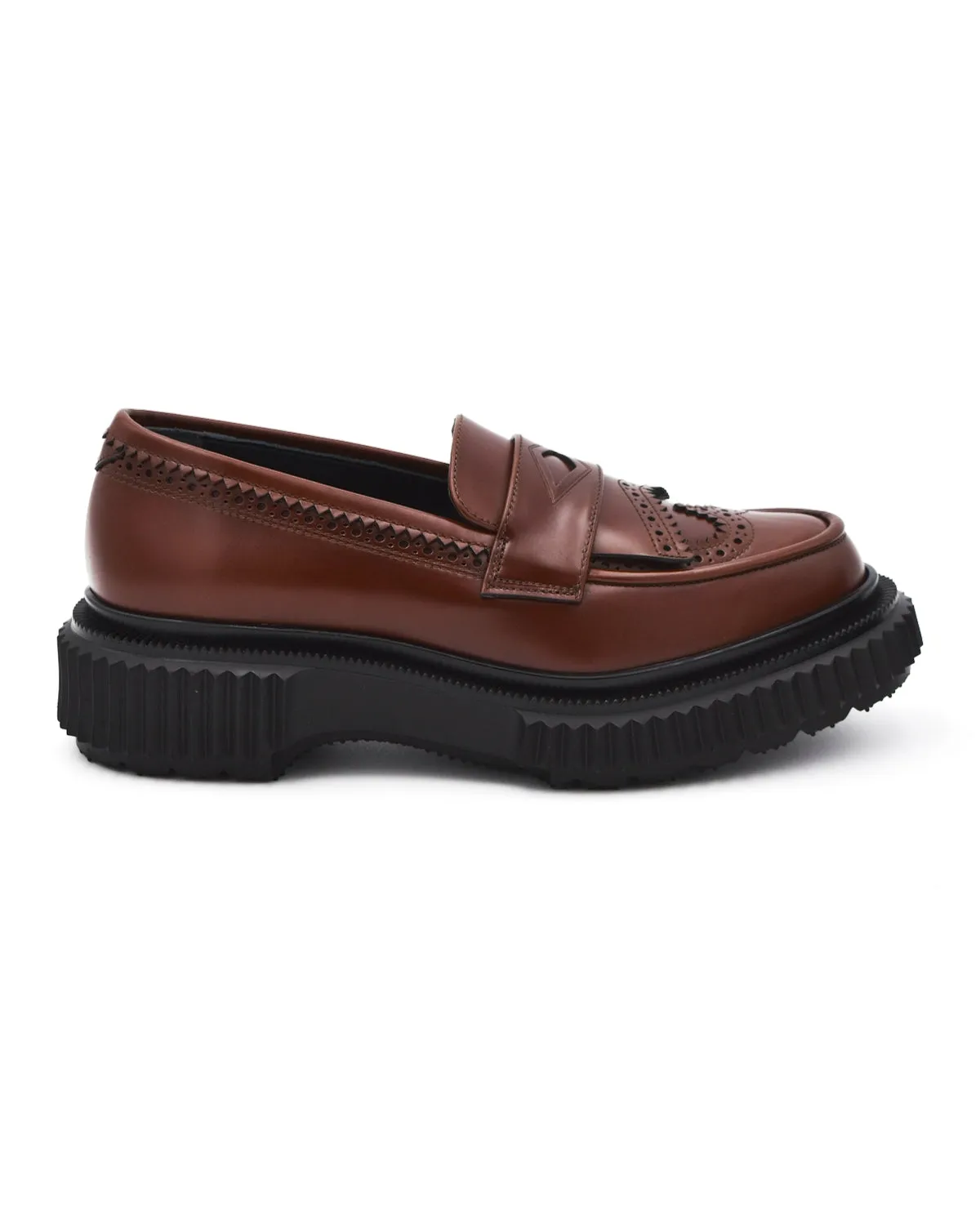 Adieu Type 203 Brown Platform Loafer Scandi Clean