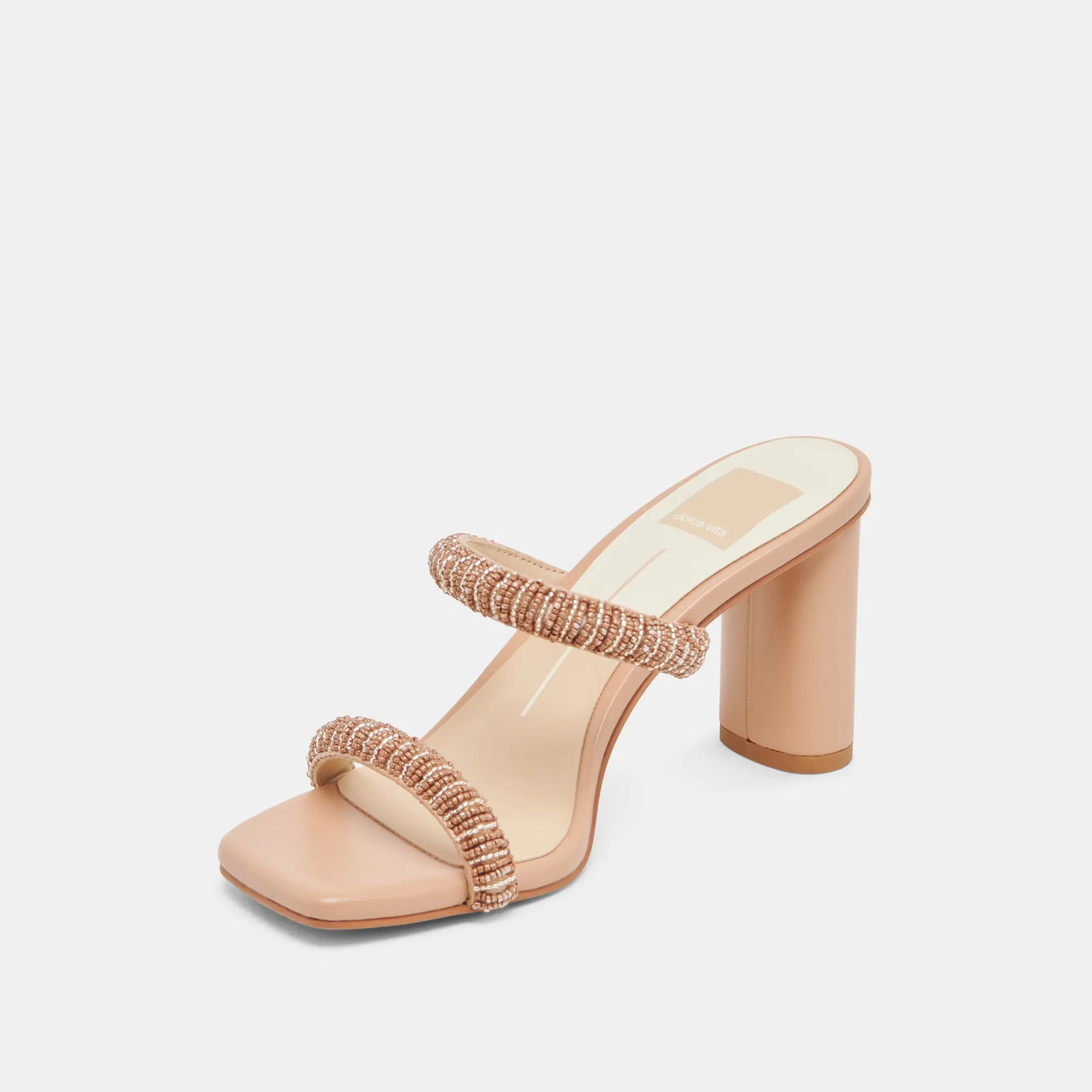 NOLAH HEELS CAFE MULTI BEADS Durable Upper