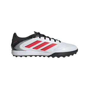 walkers' stability Secure look Adidas Copa Pure 3 League TF Turf Football Shoes (Cloud White/Lucid Red/Core Black)