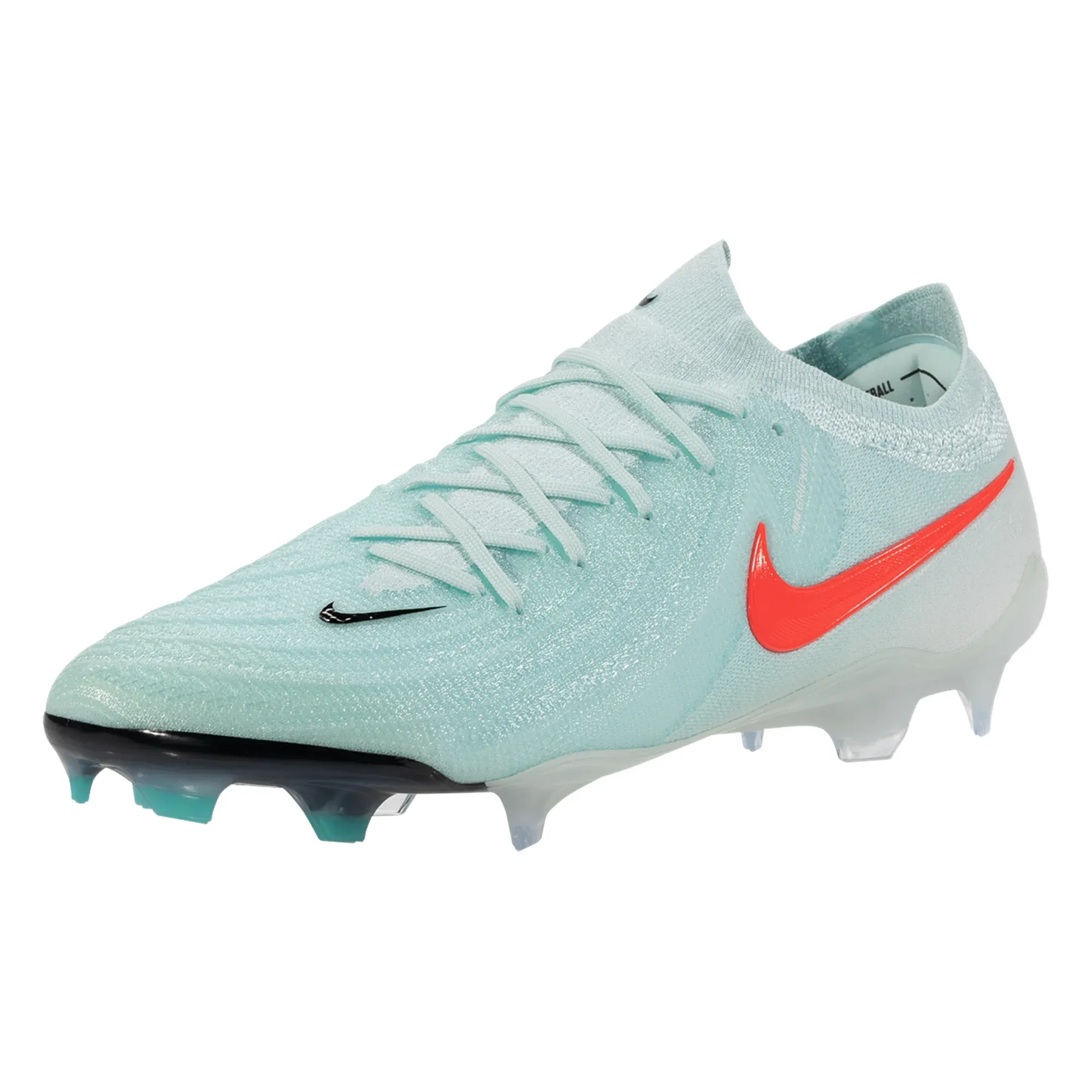 Foot Control Indoor Game Nike Phantom GX II Elite FG Soccer Cleats (Mint/Atomic Red-Off Noir)