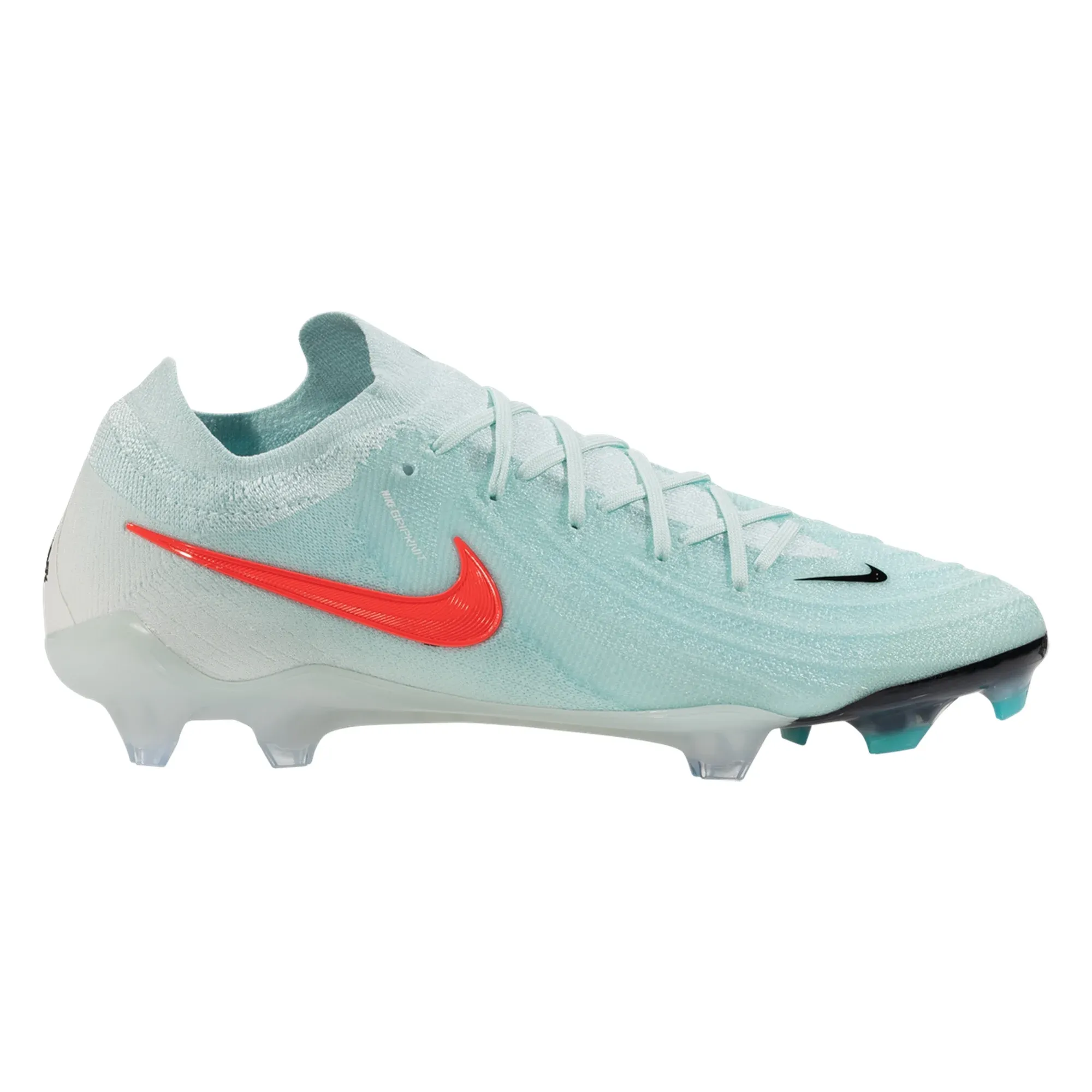 Nike Phantom GX II Elite FG Soccer Cleats (Mint/Atomic Red-Off Noir) Air Flow Midfoot Lock
