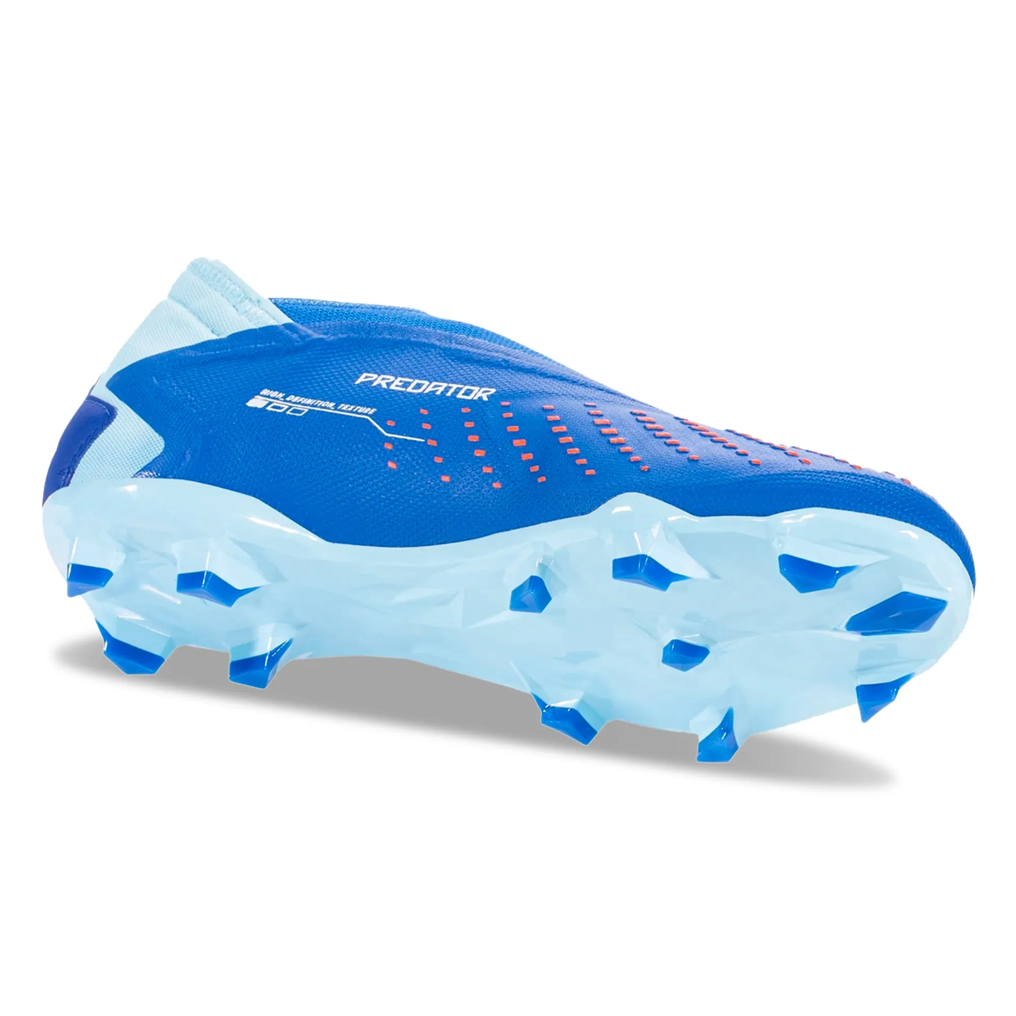 Rubber Studs Sturdy Build adidas Predator Accuracy.3 LL Firm Ground Soccer Cleats (Bright Royal/Solar Red)