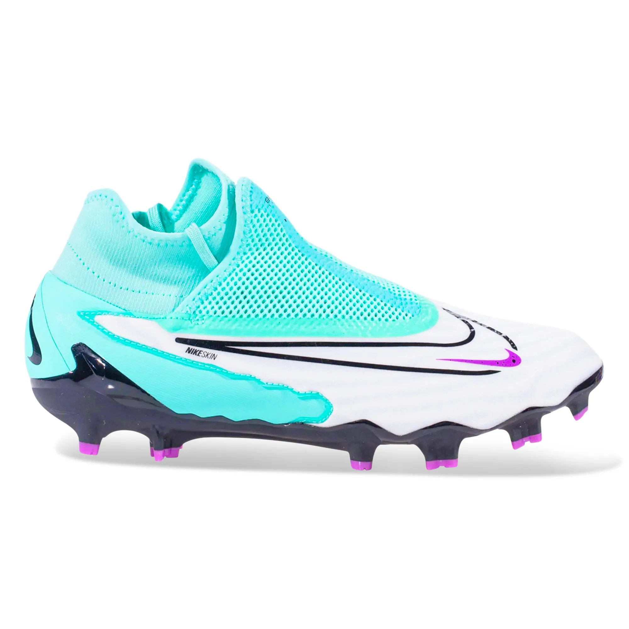 Nike Phantom GX Pro DF Firm Ground Soccer Cleats (Hyer Turquoise/Fuchsia Dream) Endurance Level
