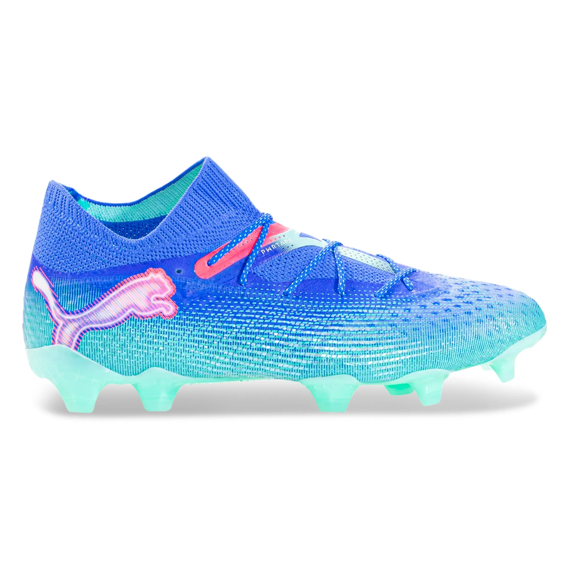 Puma Future 7 Ultimate FG/AG Soccer Cleats (Bluemazing/Puma White) Reinforced Arch