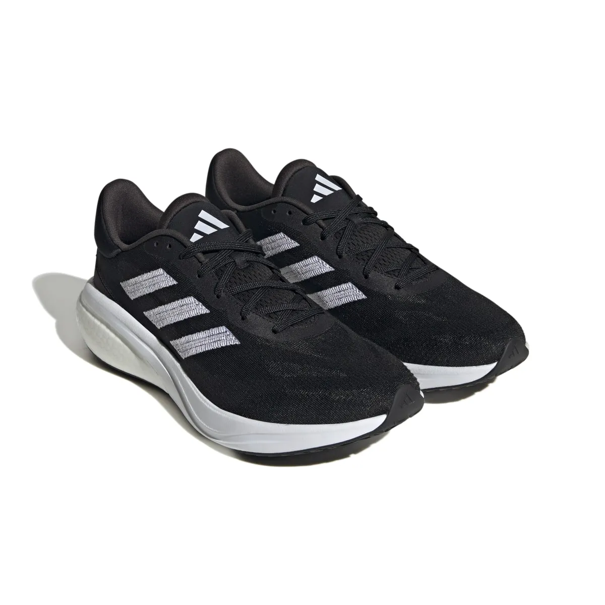 ADIDAS IE4367 SUPERNOVA 3 MN'S (Medium) Black/White/Black Textile Running Shoes color - grey
