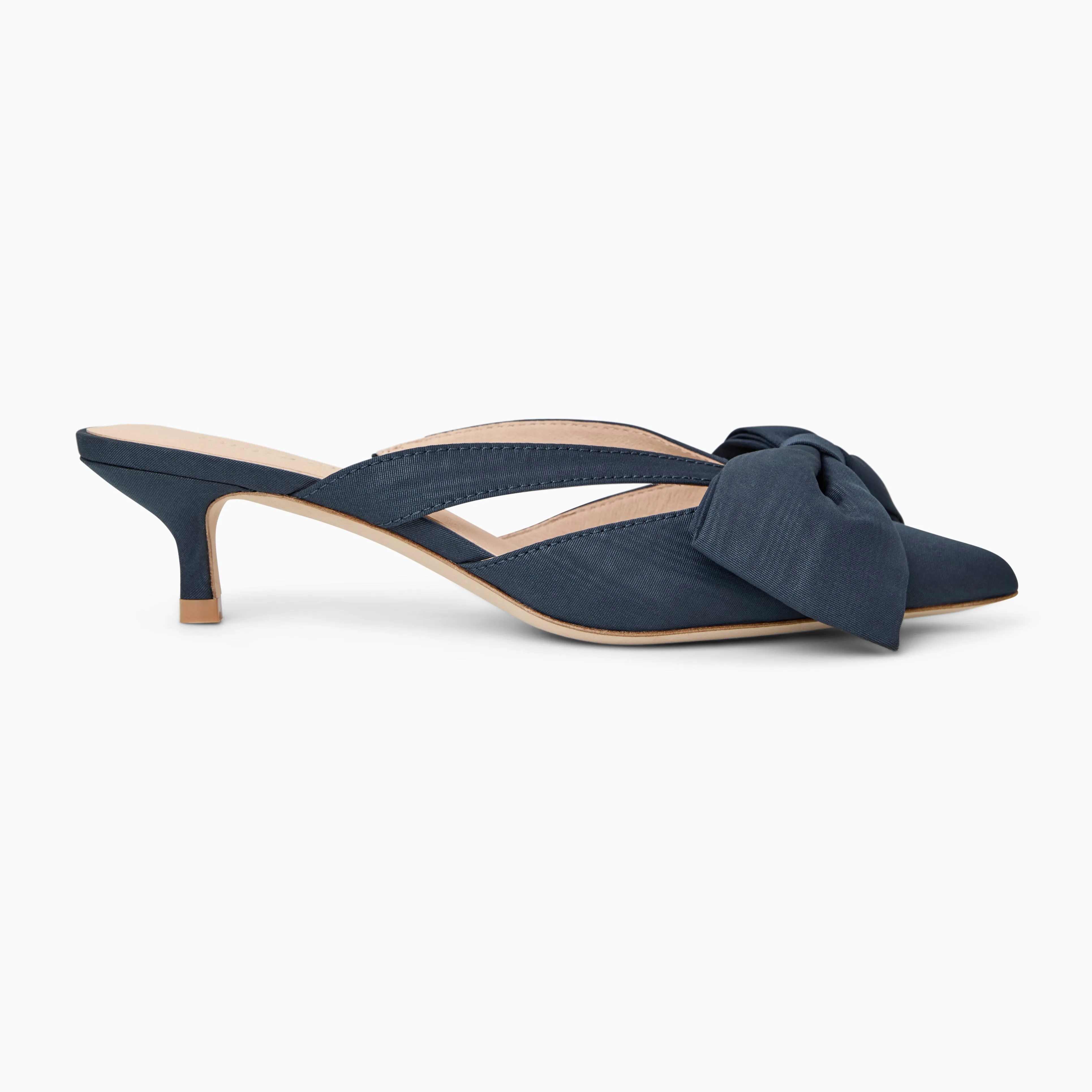 Cynthia Bow Kitten Heel Mule Active Day