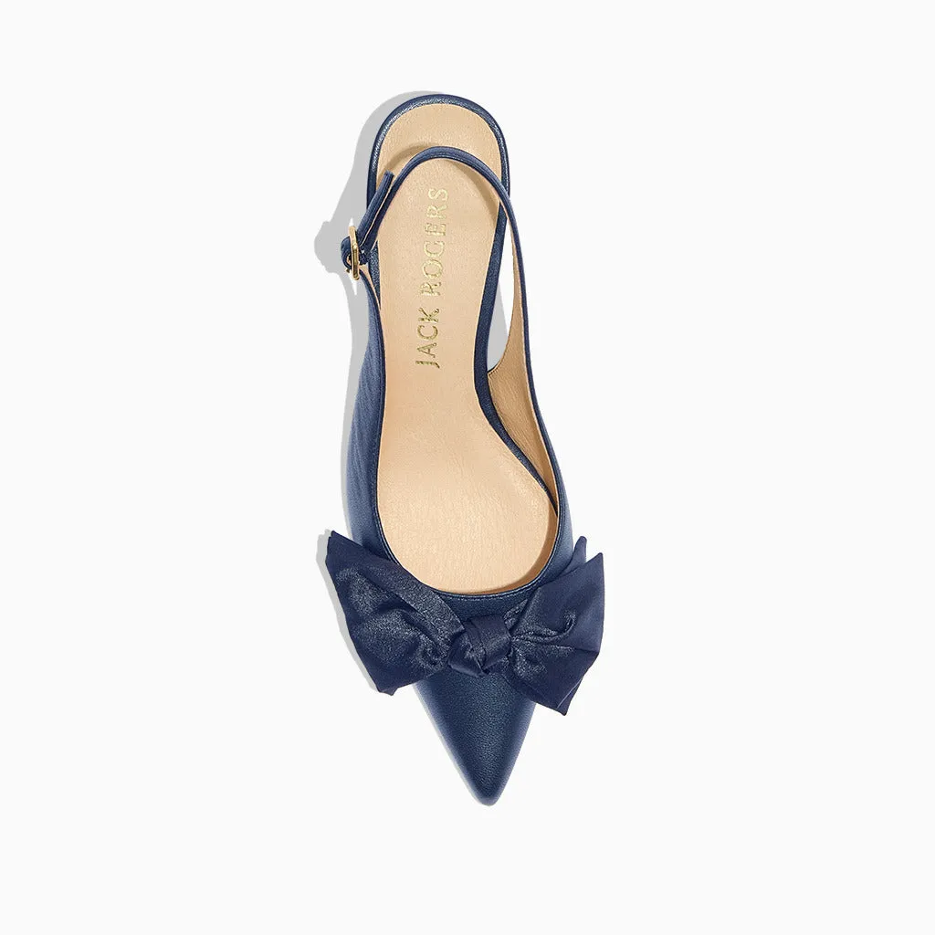 Comfortable Insole School Style Debra Sling Back Kitten Heel