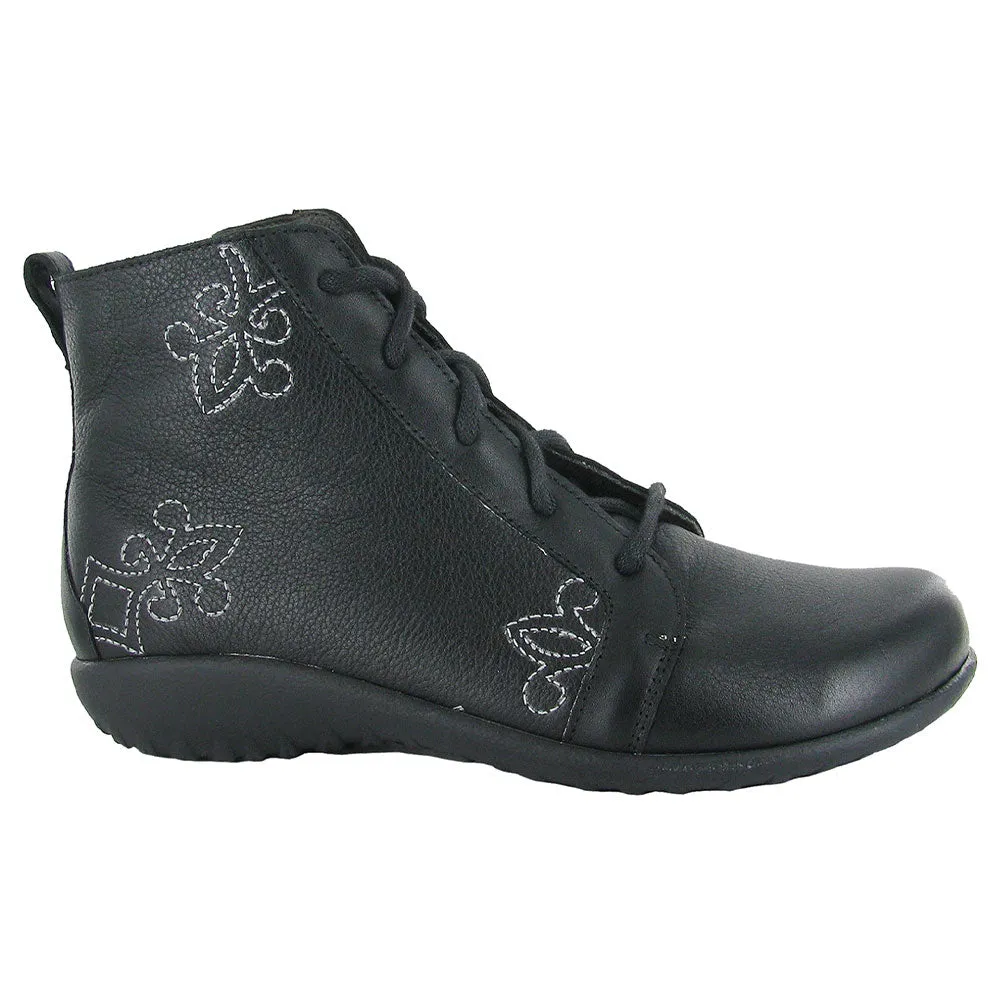Manga Embroidered Lace Up Bootie (11024) Tone Play senior care
