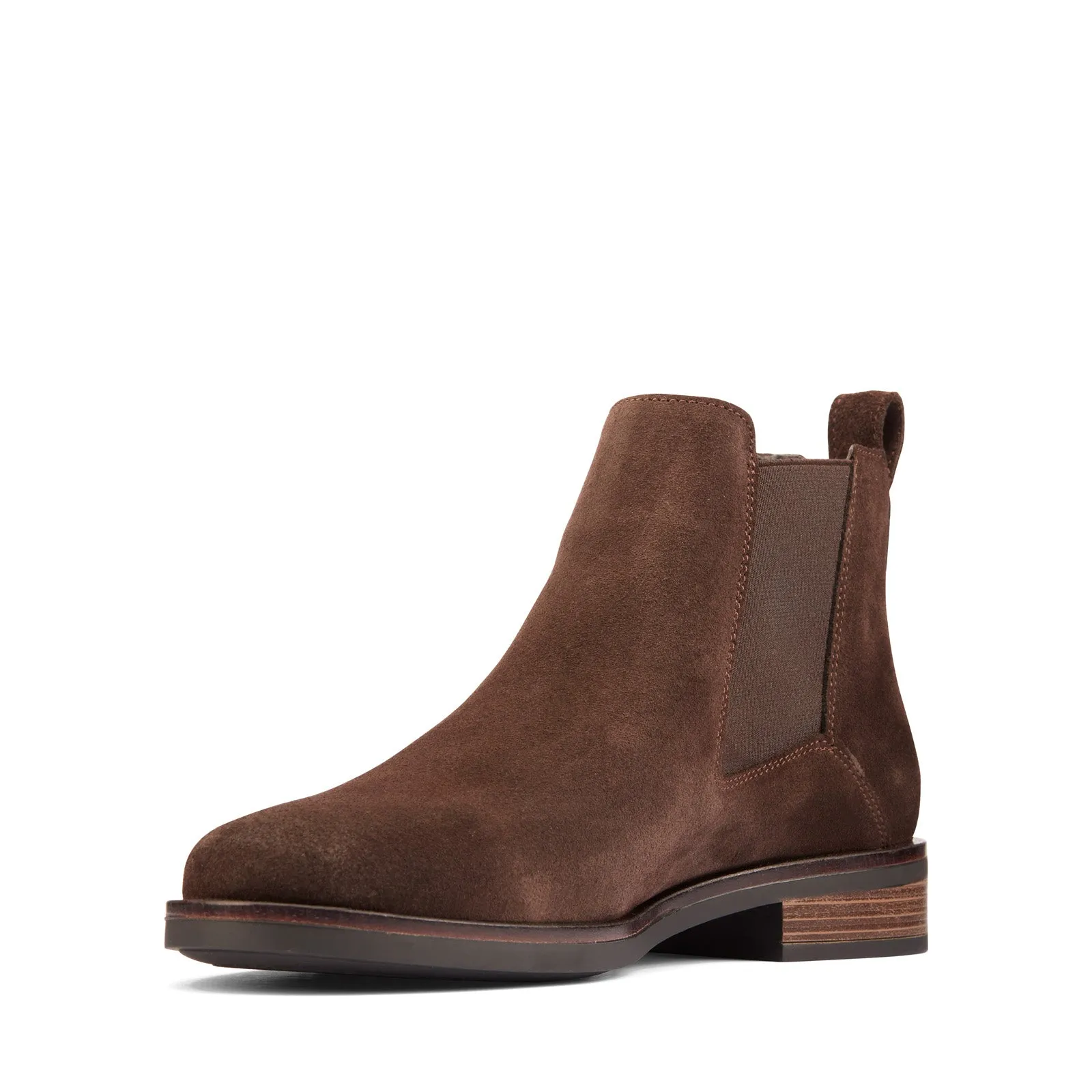 Clarks Memi Top 26161634 Womens Brown Suede Slip On Chelsea Boots Fitness Enthusiast Secure And Comfortable