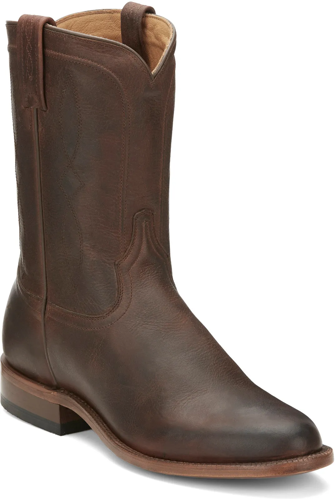 Tony Lama Monterey Round Toe Cowhide Mens Brown Wide Cowboy Western Boots Thermal Protection