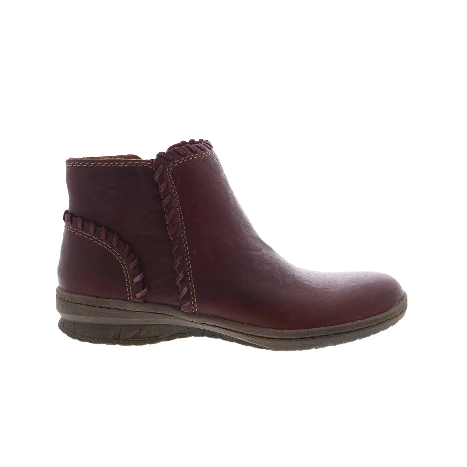 Comfortiva Fallston CT0017802 Womens Red Leather Zipper Casual Dress Boots Easy Pairing