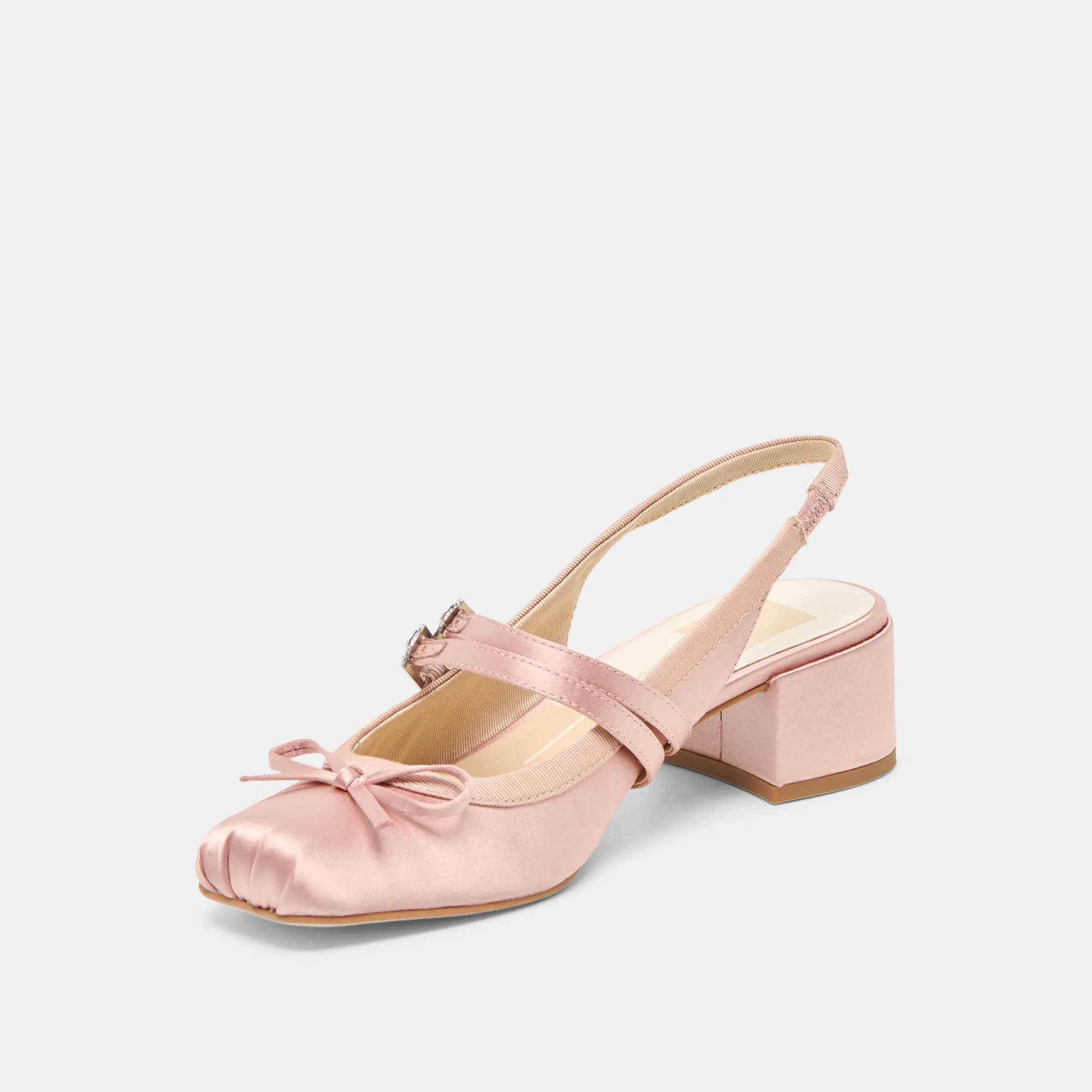 Pink Stiletto Heels Colorful High Heels LORIS HEELS BLUSH SATIN