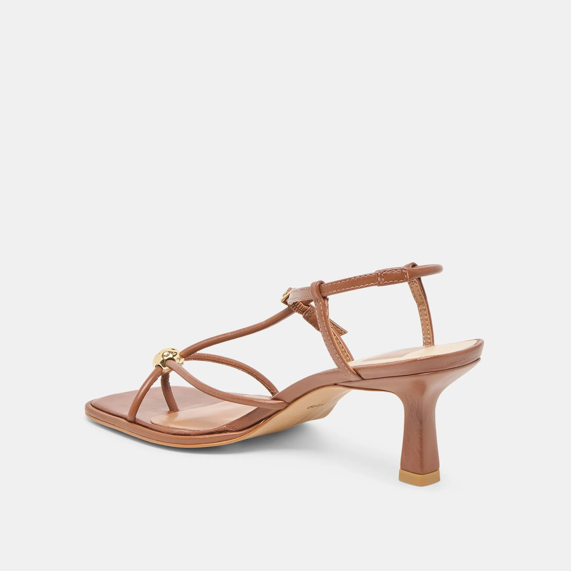 Easy To Clean MYLEE HEELS COGNAC LEATHER