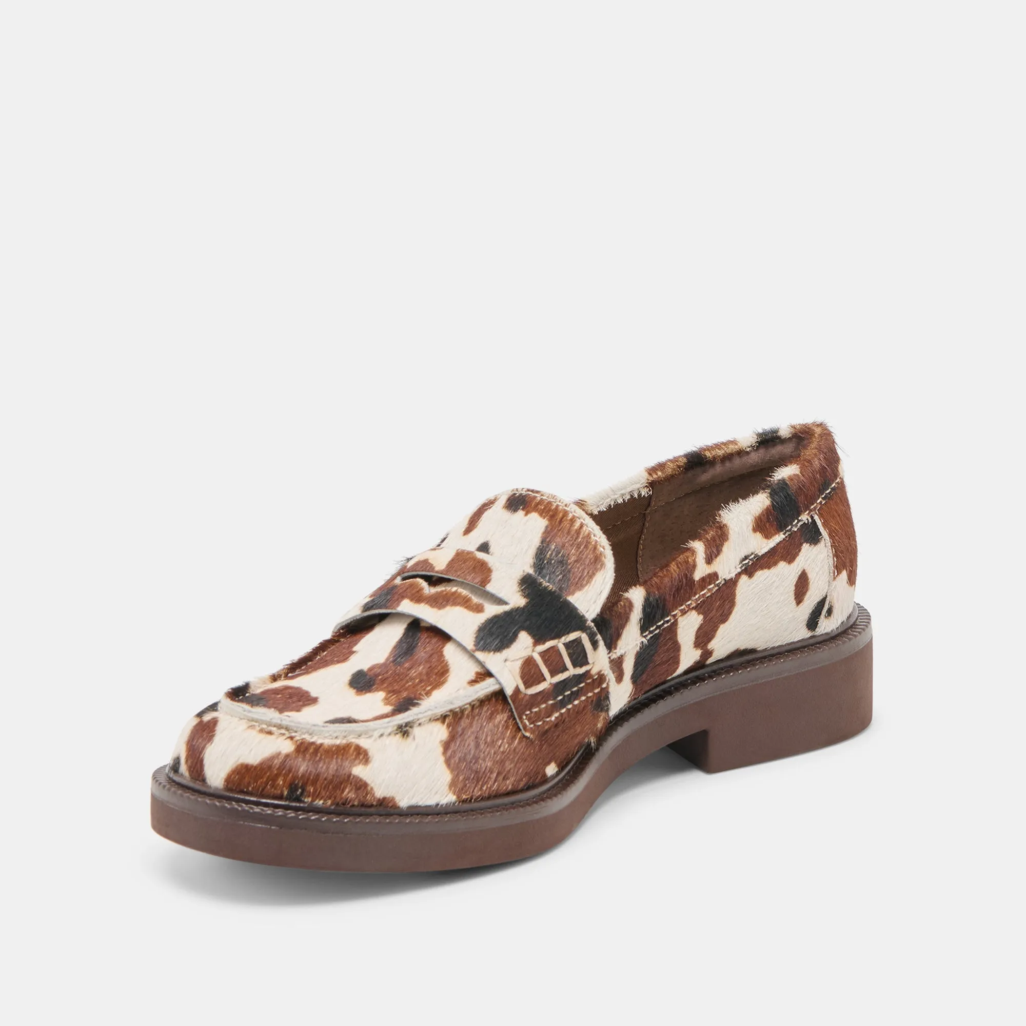 TIGGY LOAFERS COCOA TAURUS CALF HAIR Flexible Outsole Shoes