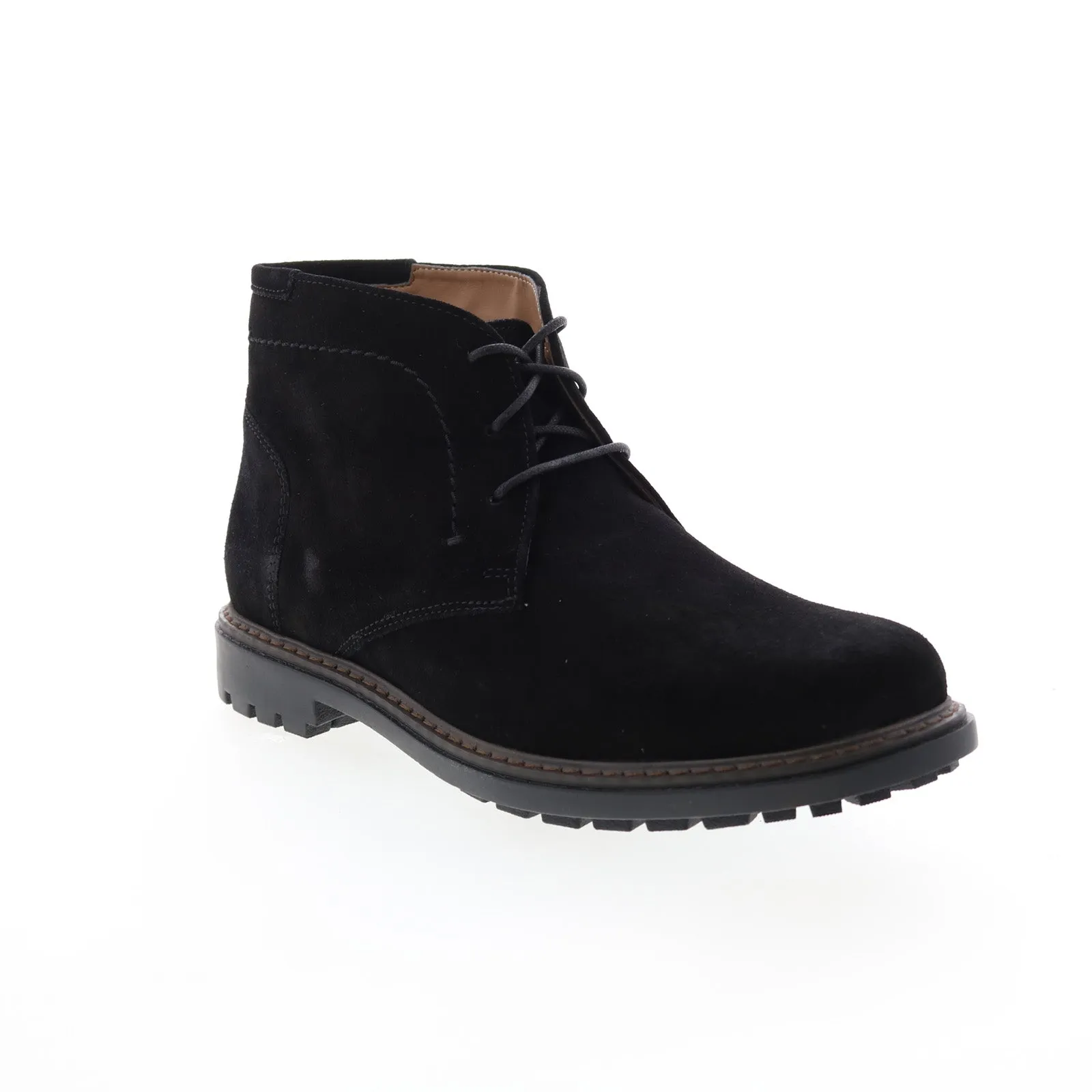 Simple Look Florsheim Field Chukka 11927-008-M Mens Black Suede Lace Up Chukkas Boots