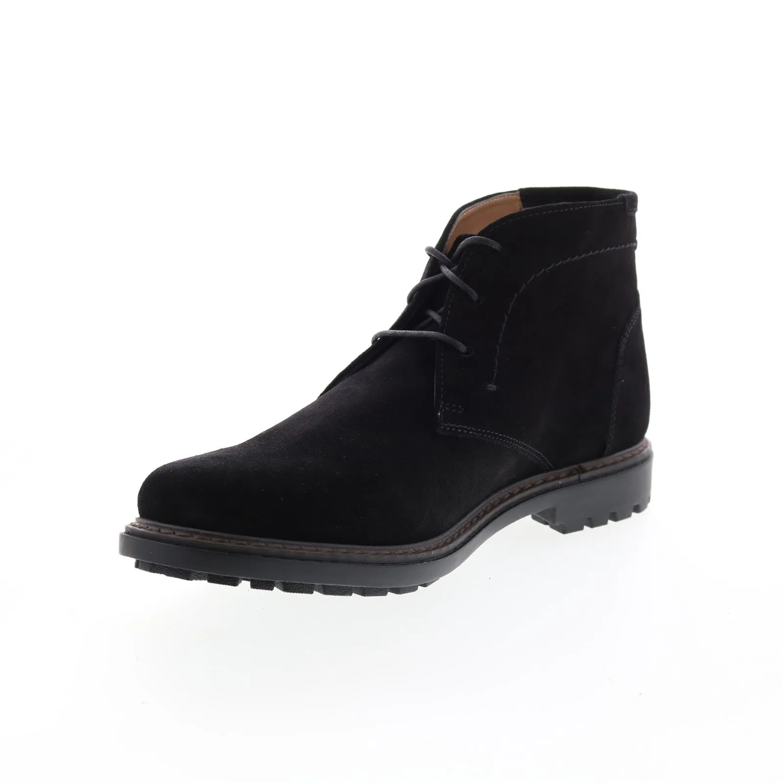 Ski Enthusiast Florsheim Field Chukka 11927-008-M Mens Black Suede Lace Up Chukkas Boots