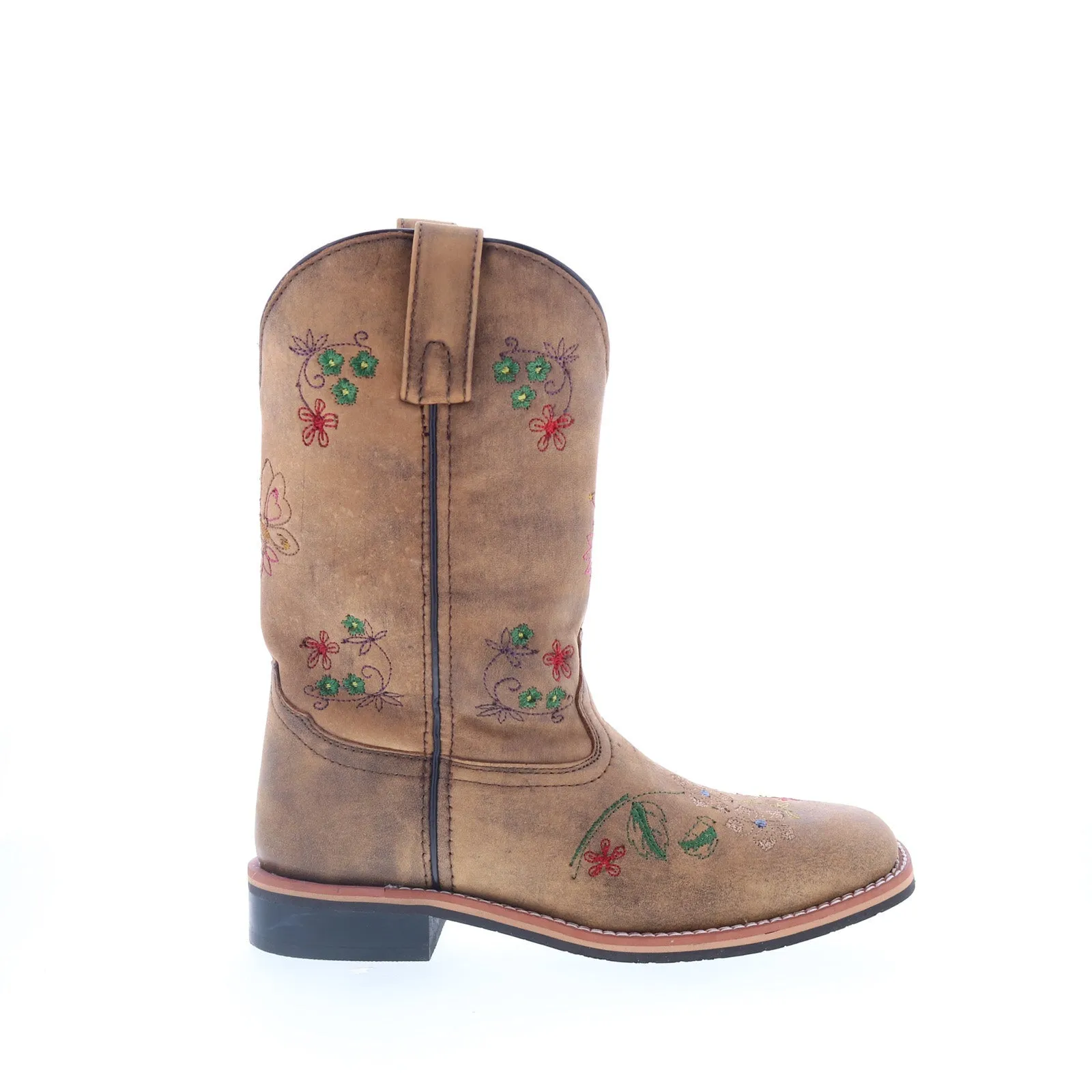 Insulated Comfort Smoky Mountain Boots 6842 Womens Brown Suede Slip On Western Boots