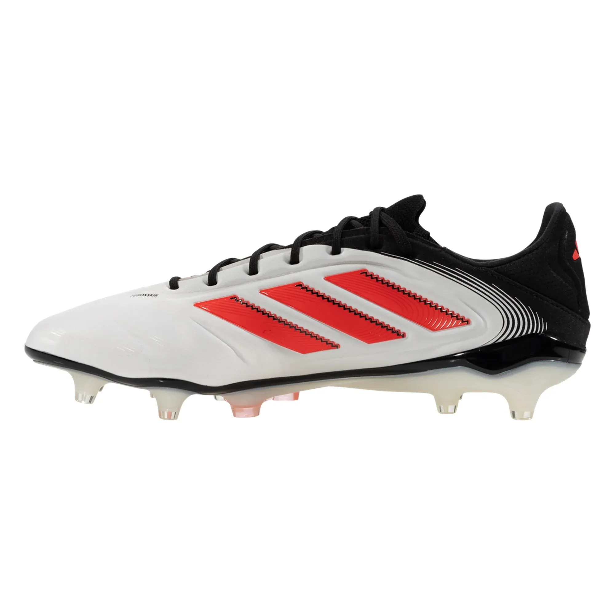 adidas Copa Pure III Elite FG Soccer Cleats (White/Lucid Red/Black) Stamina Build