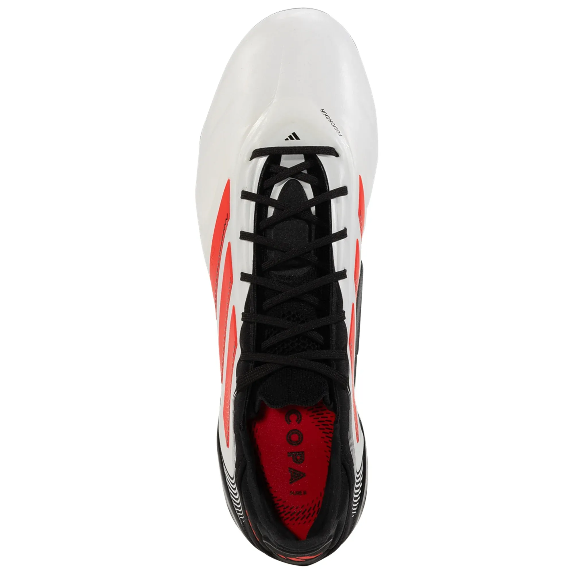 adidas Copa Pure III Elite FG Soccer Cleats (White/Lucid Red/Black) Light stability