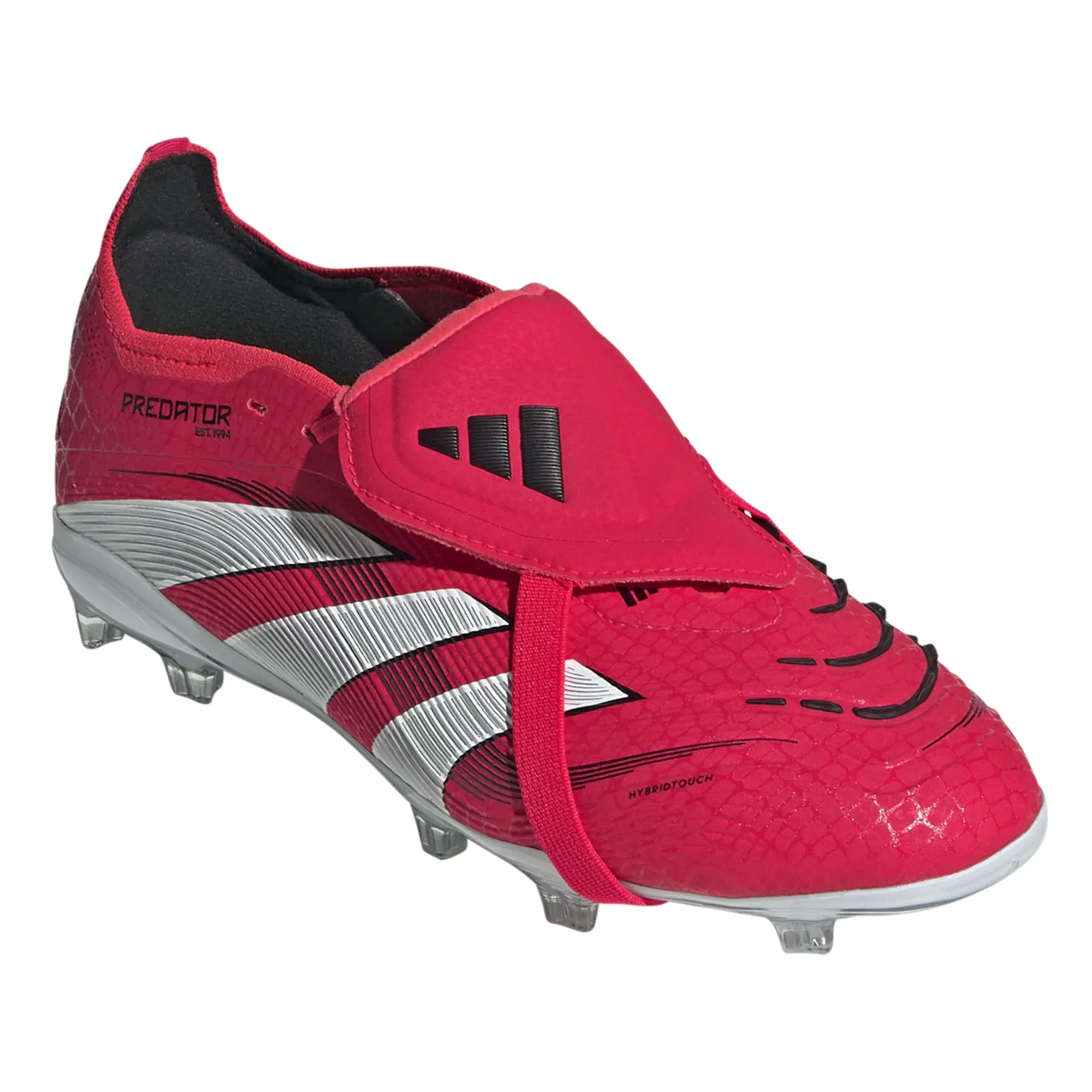 adidas Jr. Predator Elite FT FG Soccer Cleats (Lucid Red/White) Tight Fit Toe Control