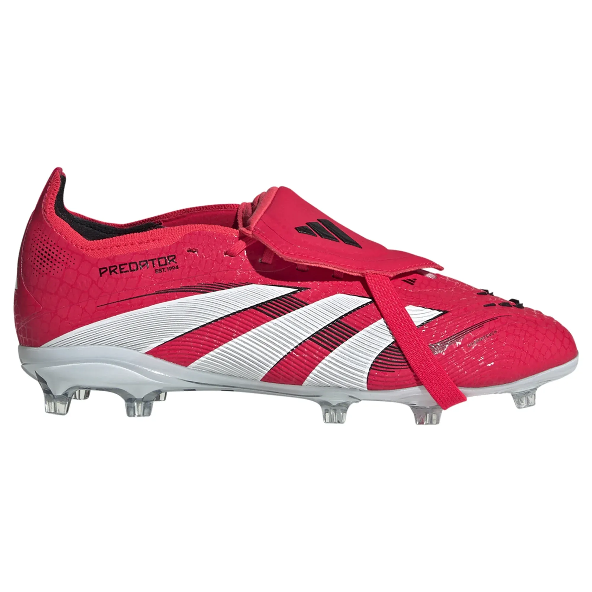 adidas Jr. Predator Elite FT FG Soccer Cleats (Lucid Red/White) Ergonomic Build Fast Acceleration