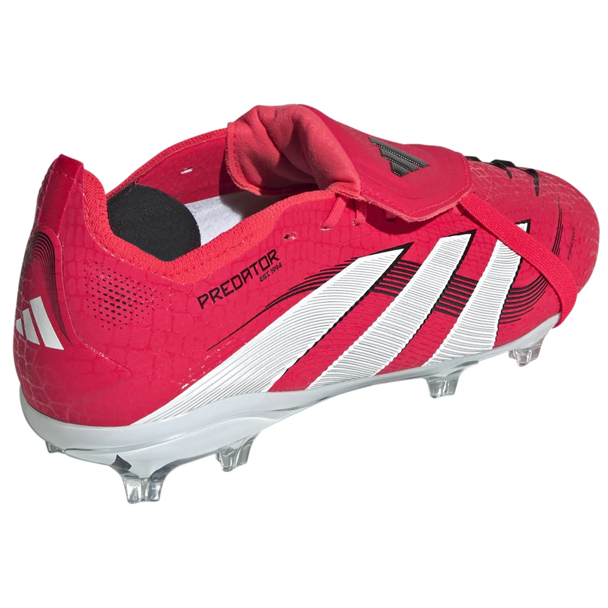 adidas Jr. Predator Elite FT FG Soccer Cleats (Lucid Red/White) Pro Traction