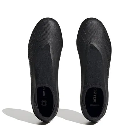 adidas Predator Accuracy.3 LL Laceless Firm Ground Soccer Cleats (Core Black/Core Black) Tournament Play Adaptive Sole